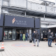 The foto shows the entrance to the World of Fireplace fair 2023